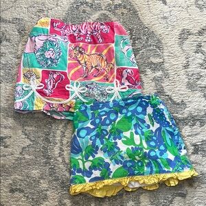 Colorful Kids Skirt Set Skort Lilly Pulitzer Toddler size S 4/5